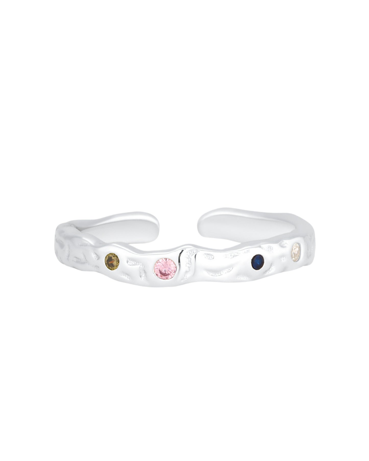 Vermillion Silver Ring