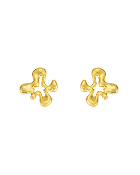 Petal Small Gold Earrings