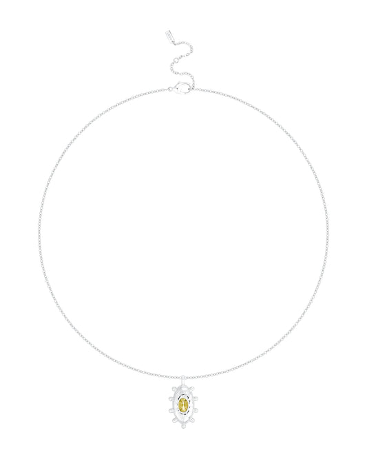 Coral Silver Necklace