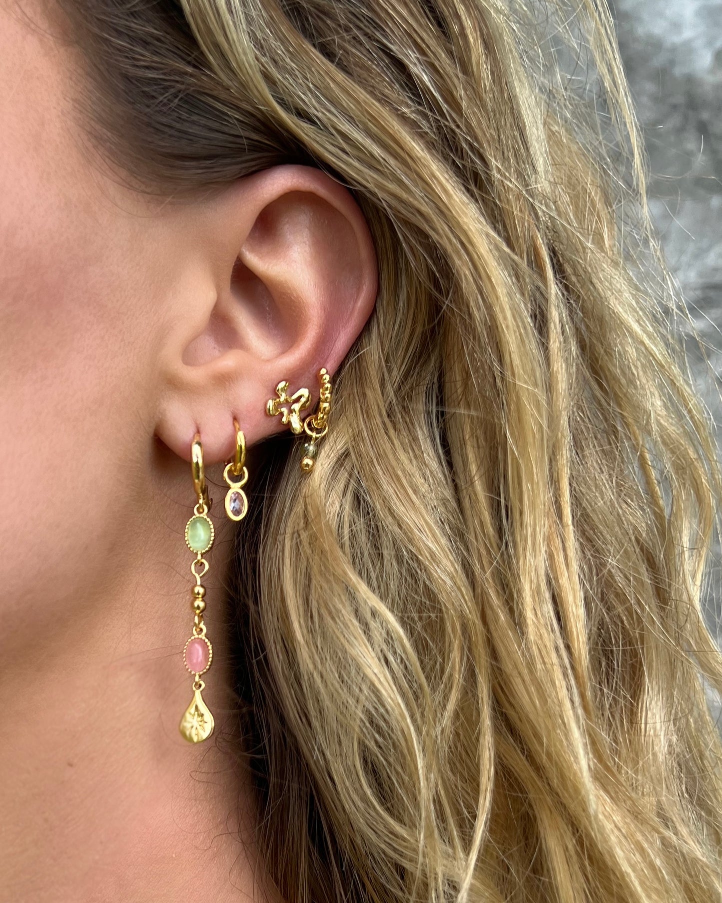 Petal Small Gold Earrings
