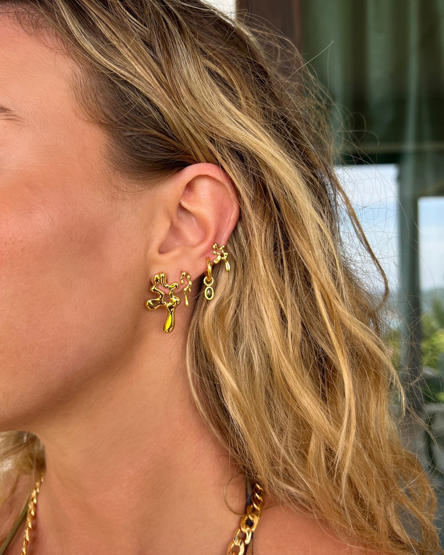 Loxxey Small Gold Earrings