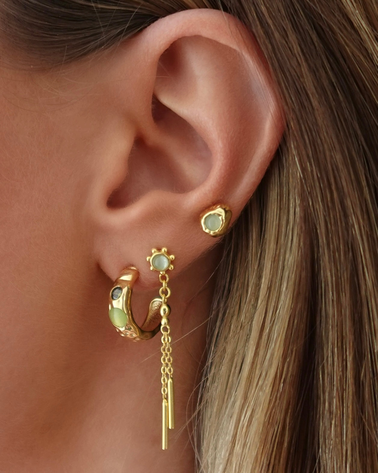 Saskia Gold Earrings