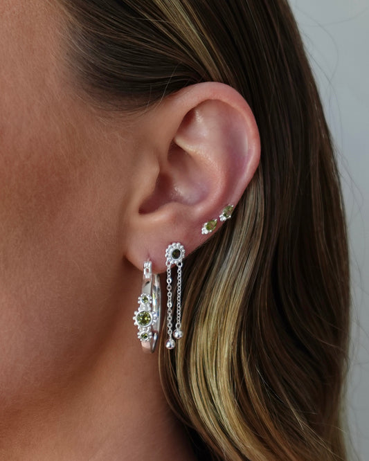 Kixxie Silver Earrings