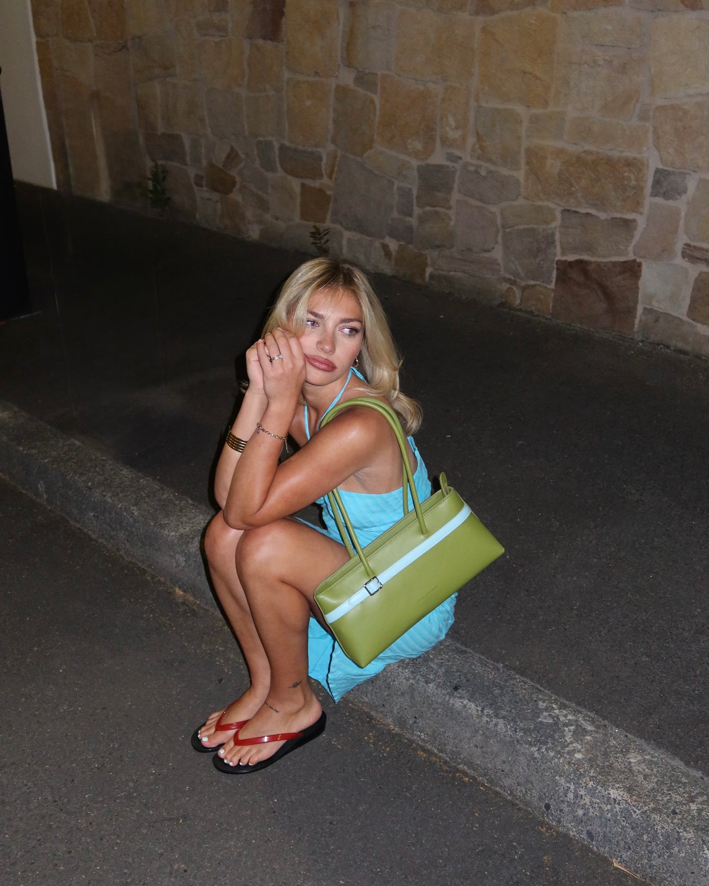 Slimm Green Handbag