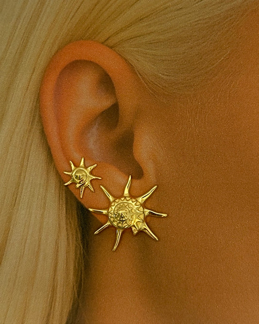 Whelk Large Gold Earrings