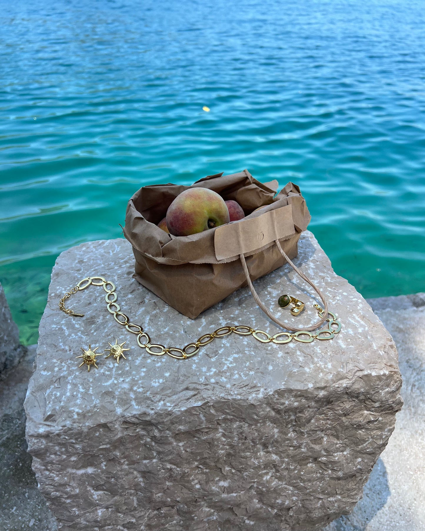 Whelk Large Gold Earrings
