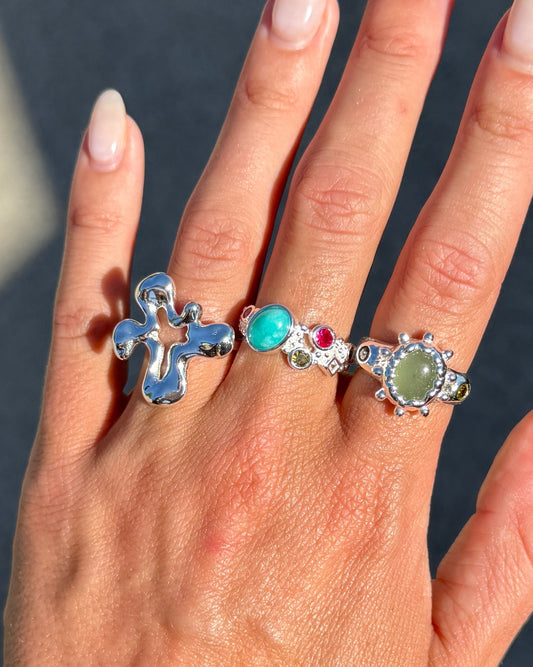 Clover Silver Ring