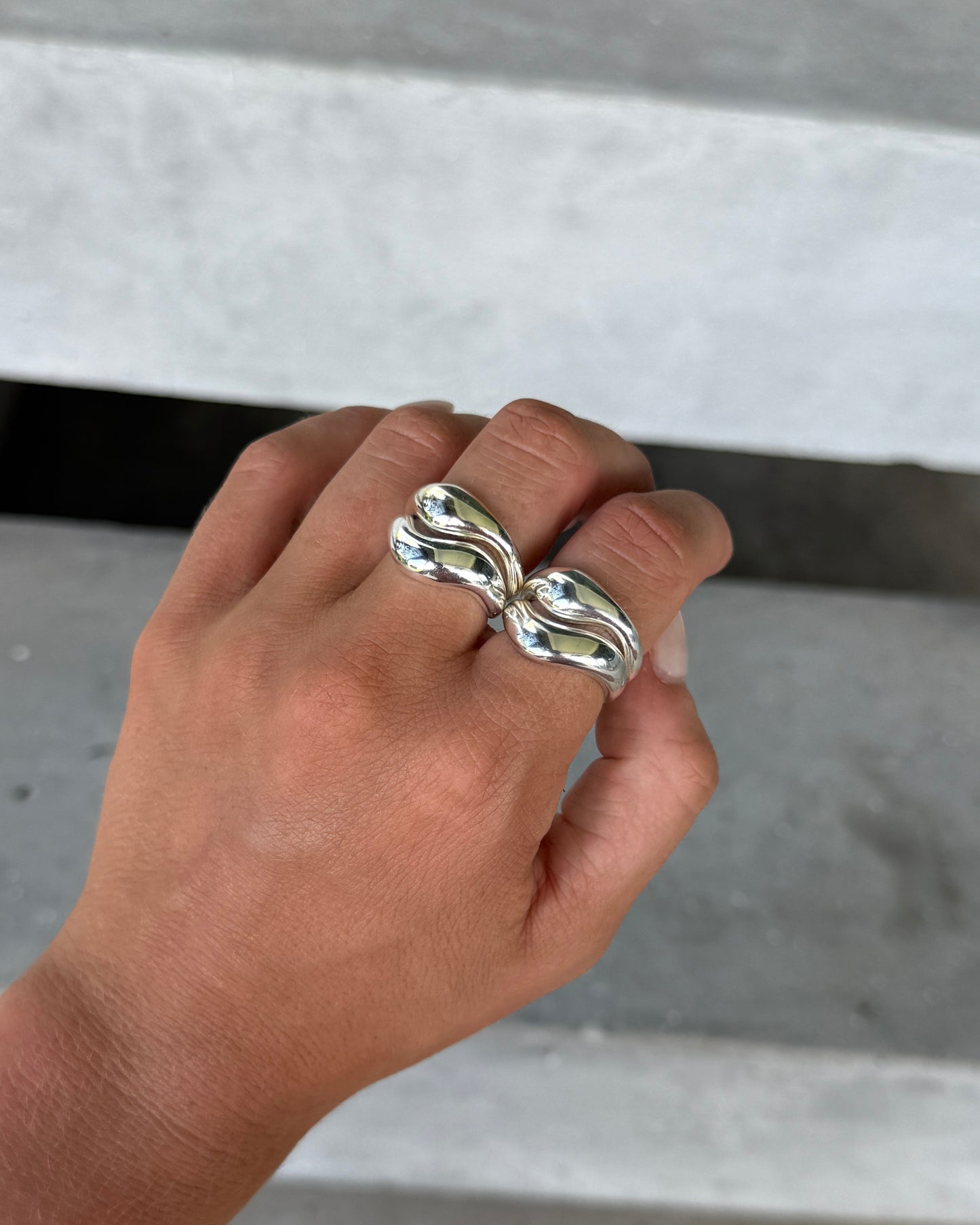 Pie Silver Ring