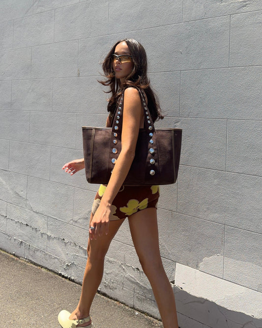 Rubes Dark Choc Handbag