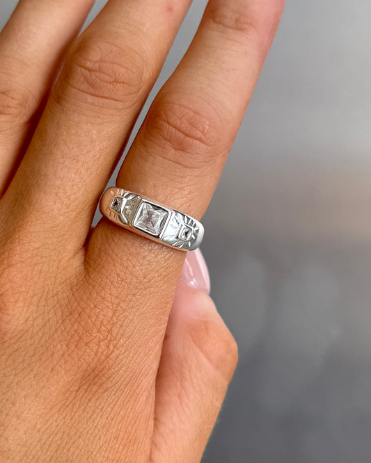 Saffy Silver Ring