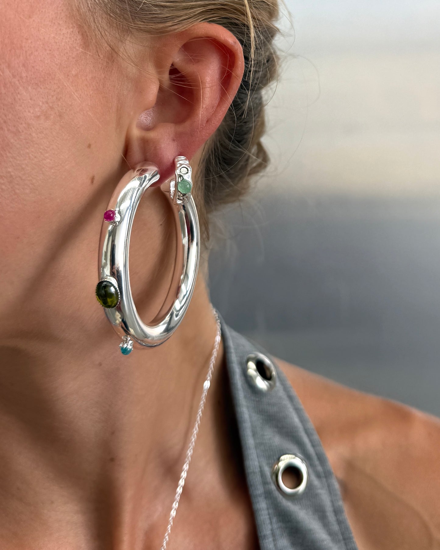 Bulobo Silver Earrings