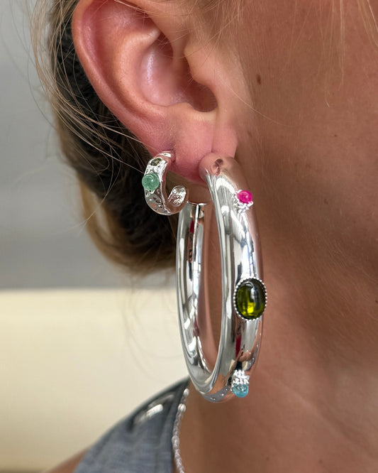 Bulobo Silver Earrings