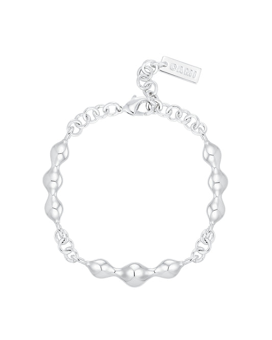 Glossy Silver Bracelet