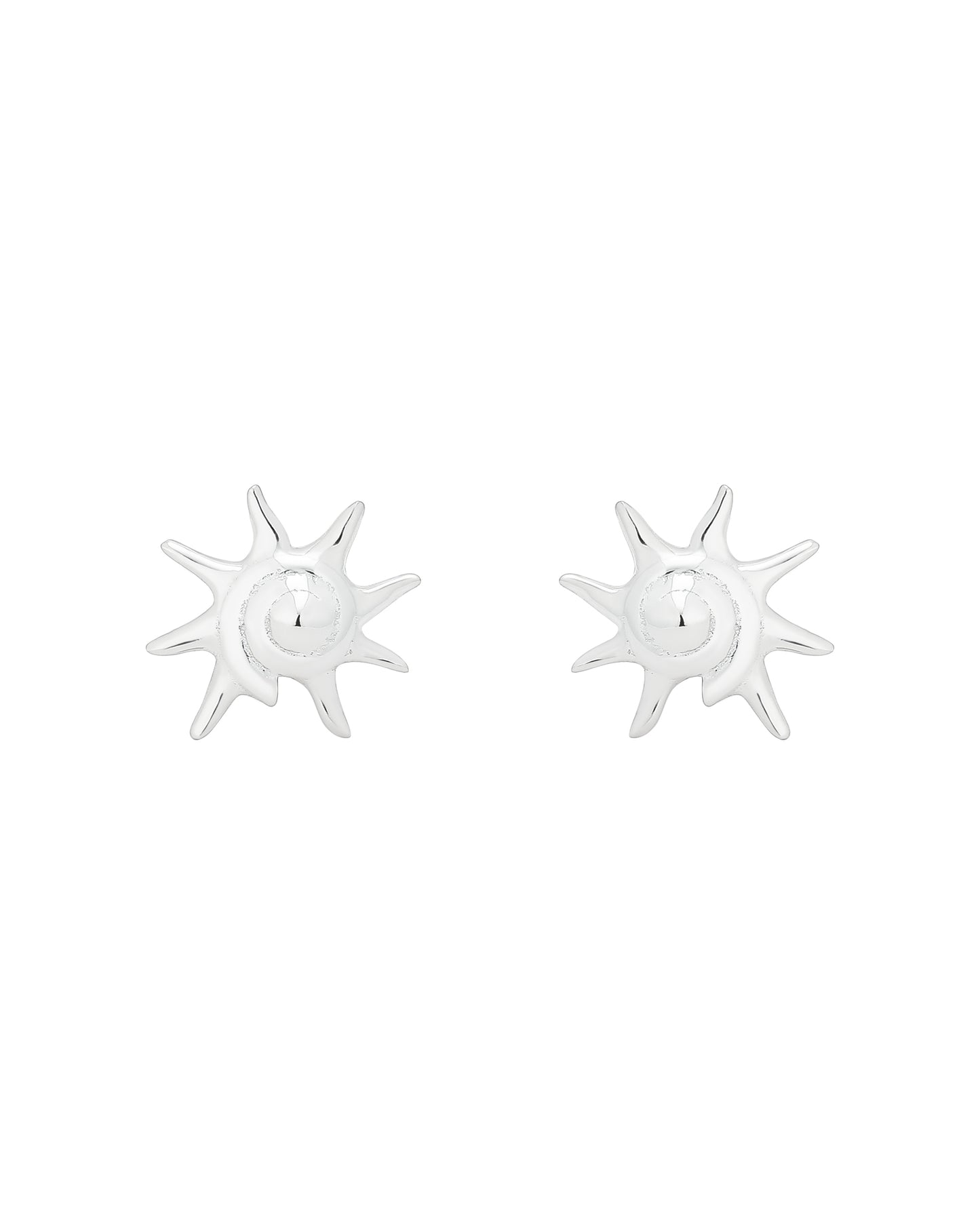 Whelk Small Silver Earrings