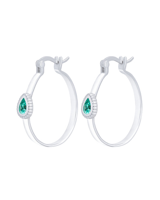 Bala Silver Teal Earrings