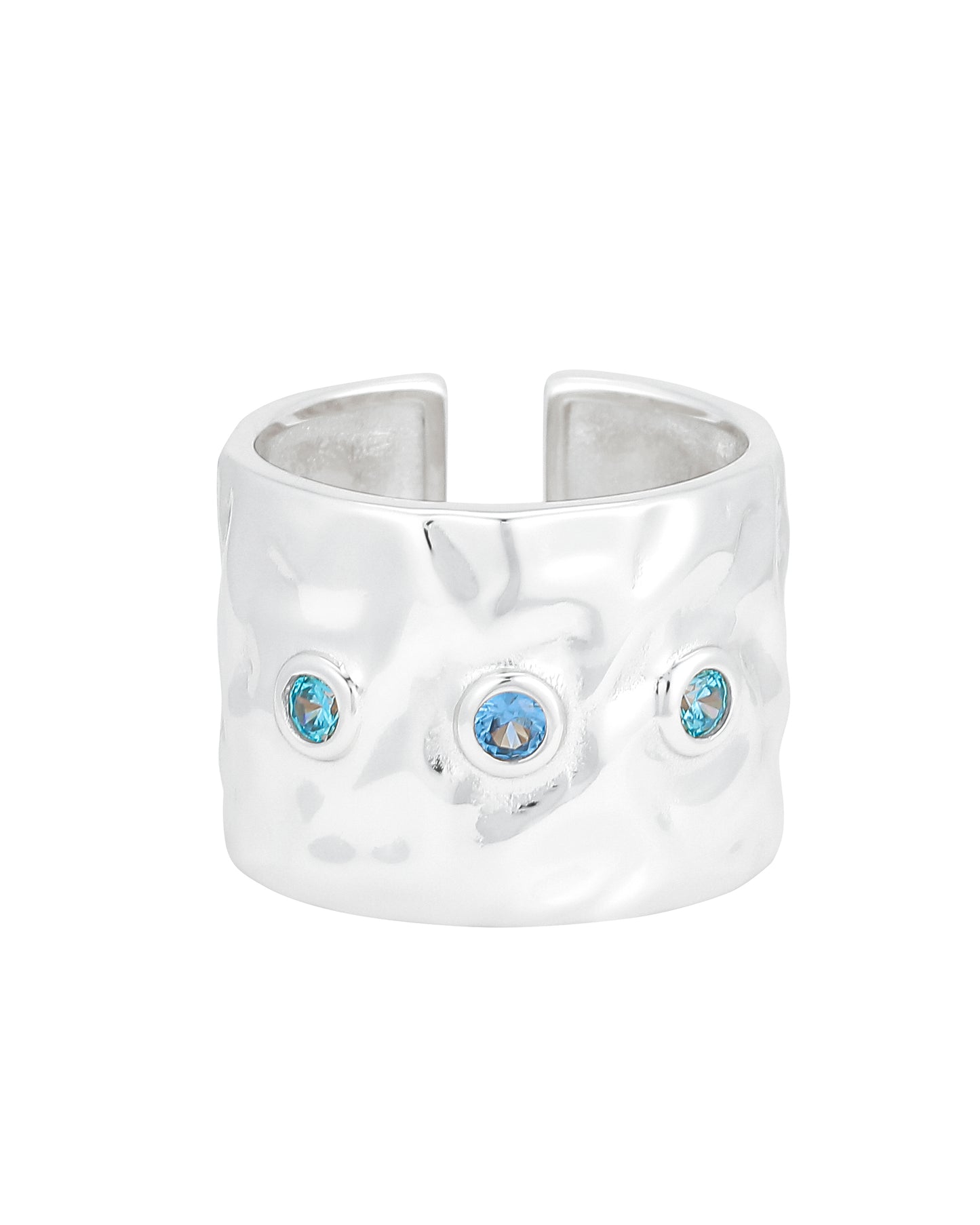 Bloop Silver Ring