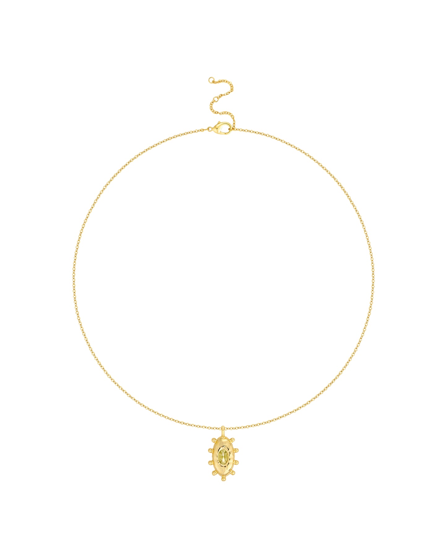 Coral Peridot Gold