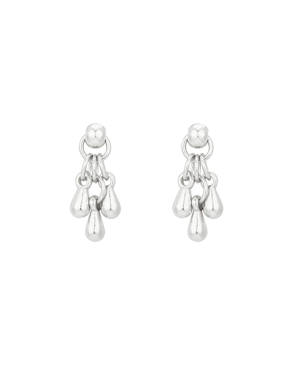 Saffron Silver Earrings