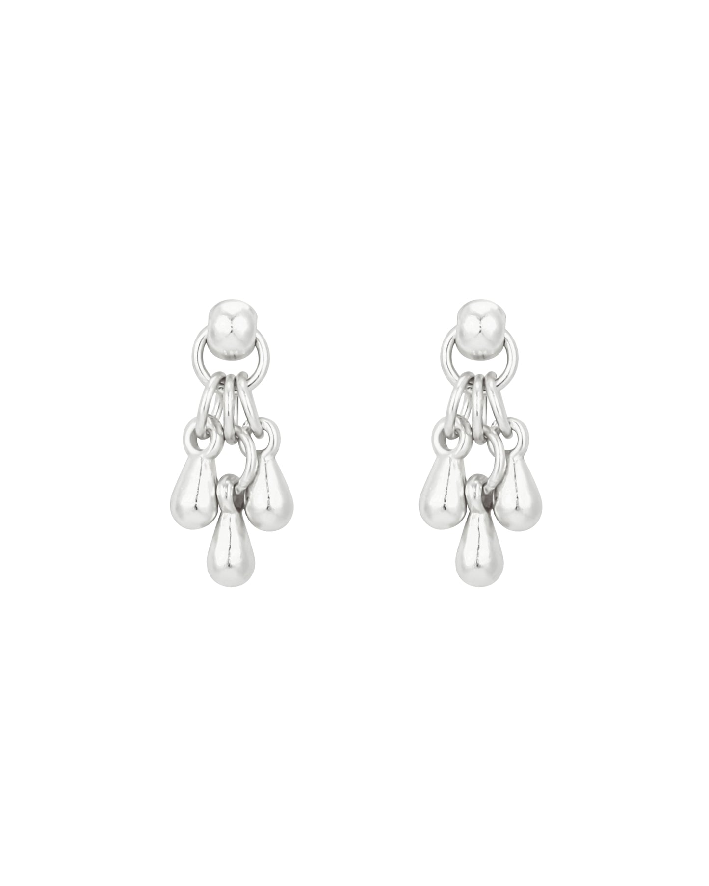 Saffron Silver Earrings