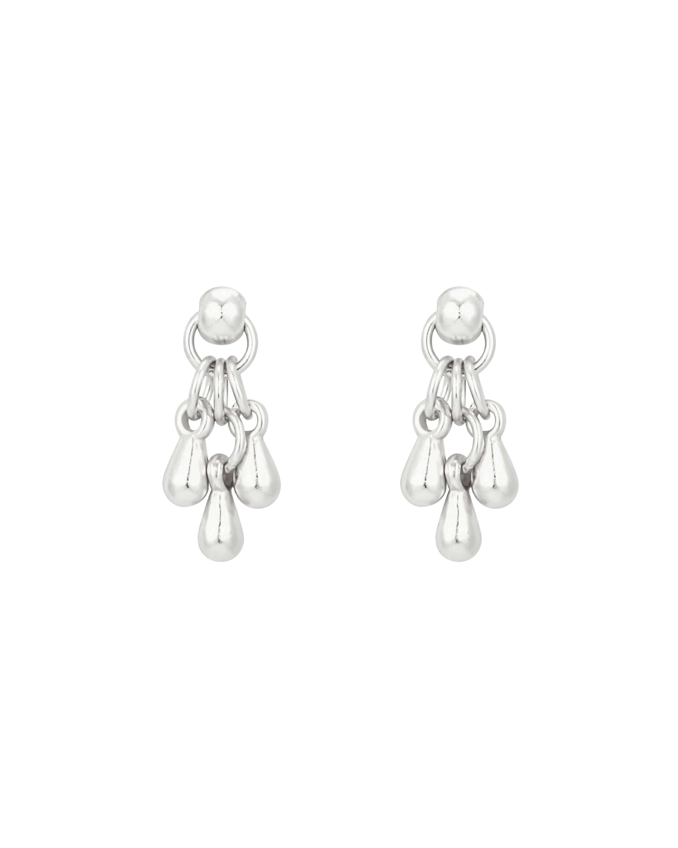 Saffron Silver Earrings