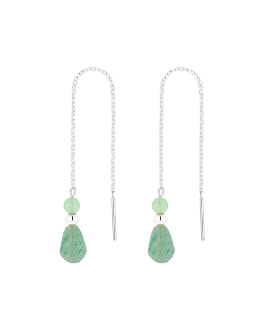 April Silver Earrings
