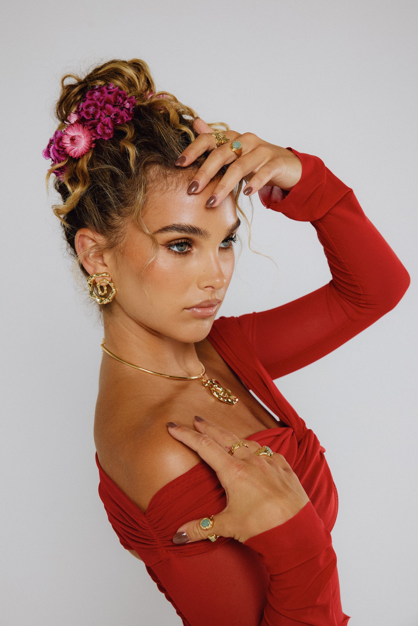Vincent Earrings Gold