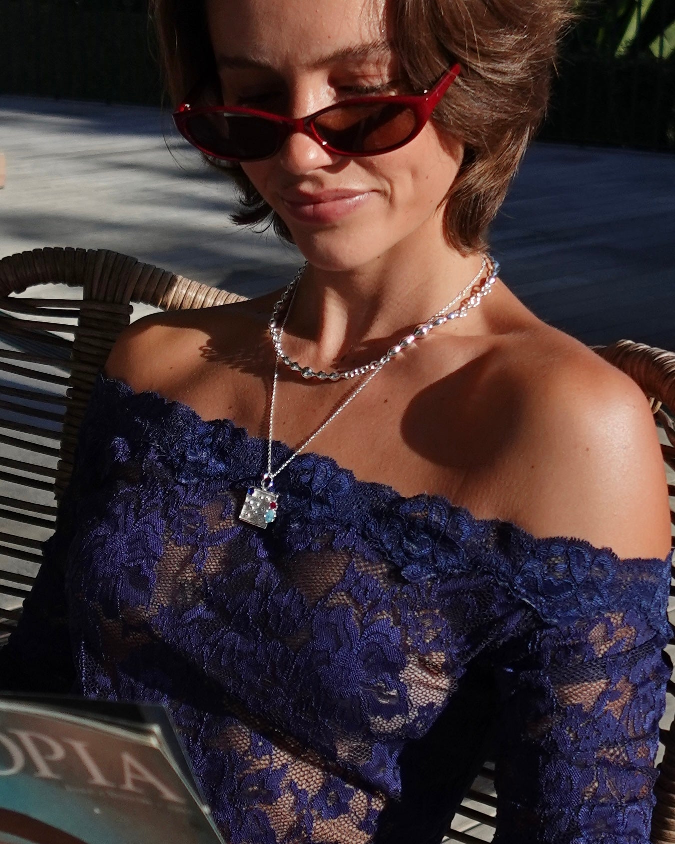 Glossy Silver Necklace