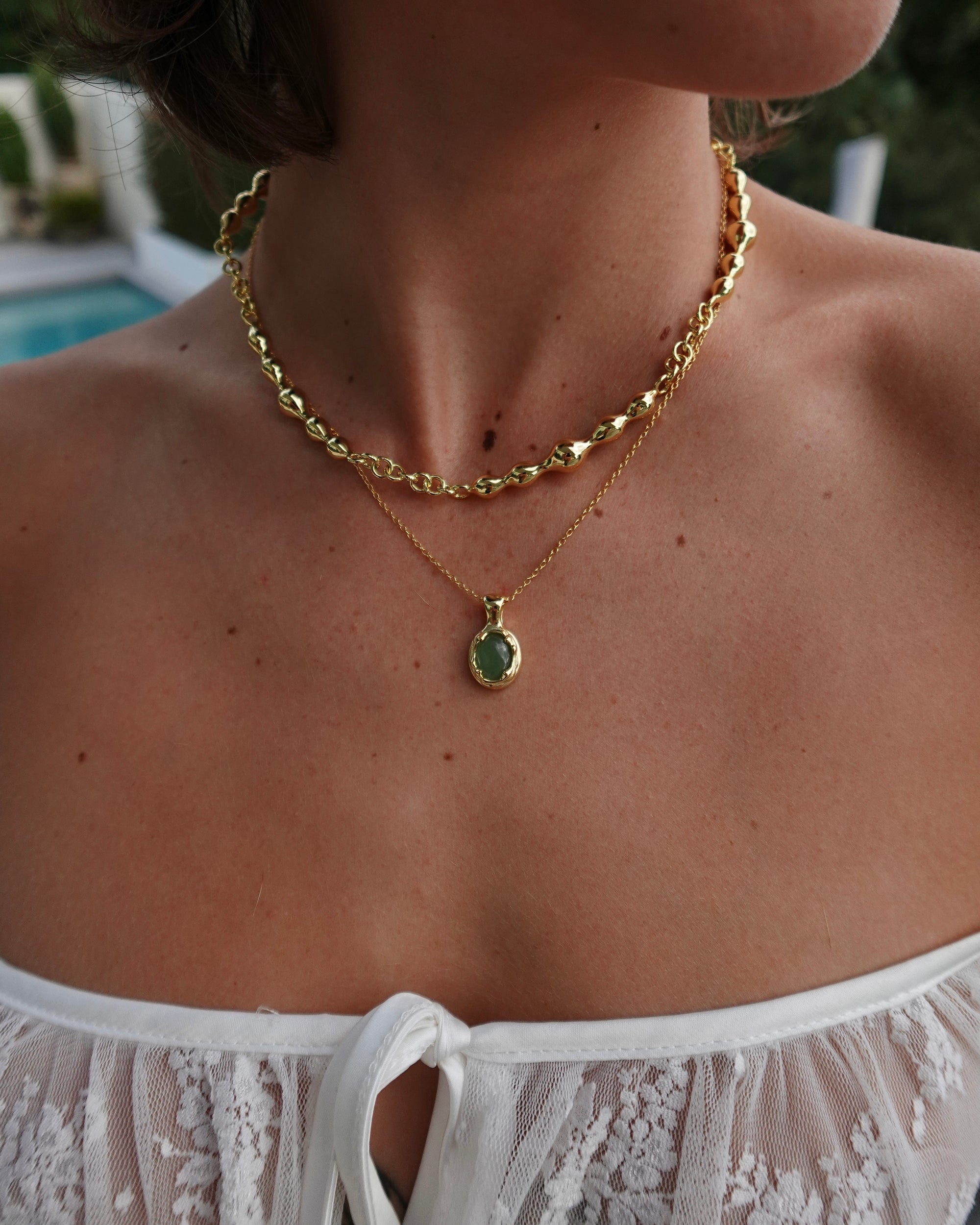 Glossy Gold Necklace