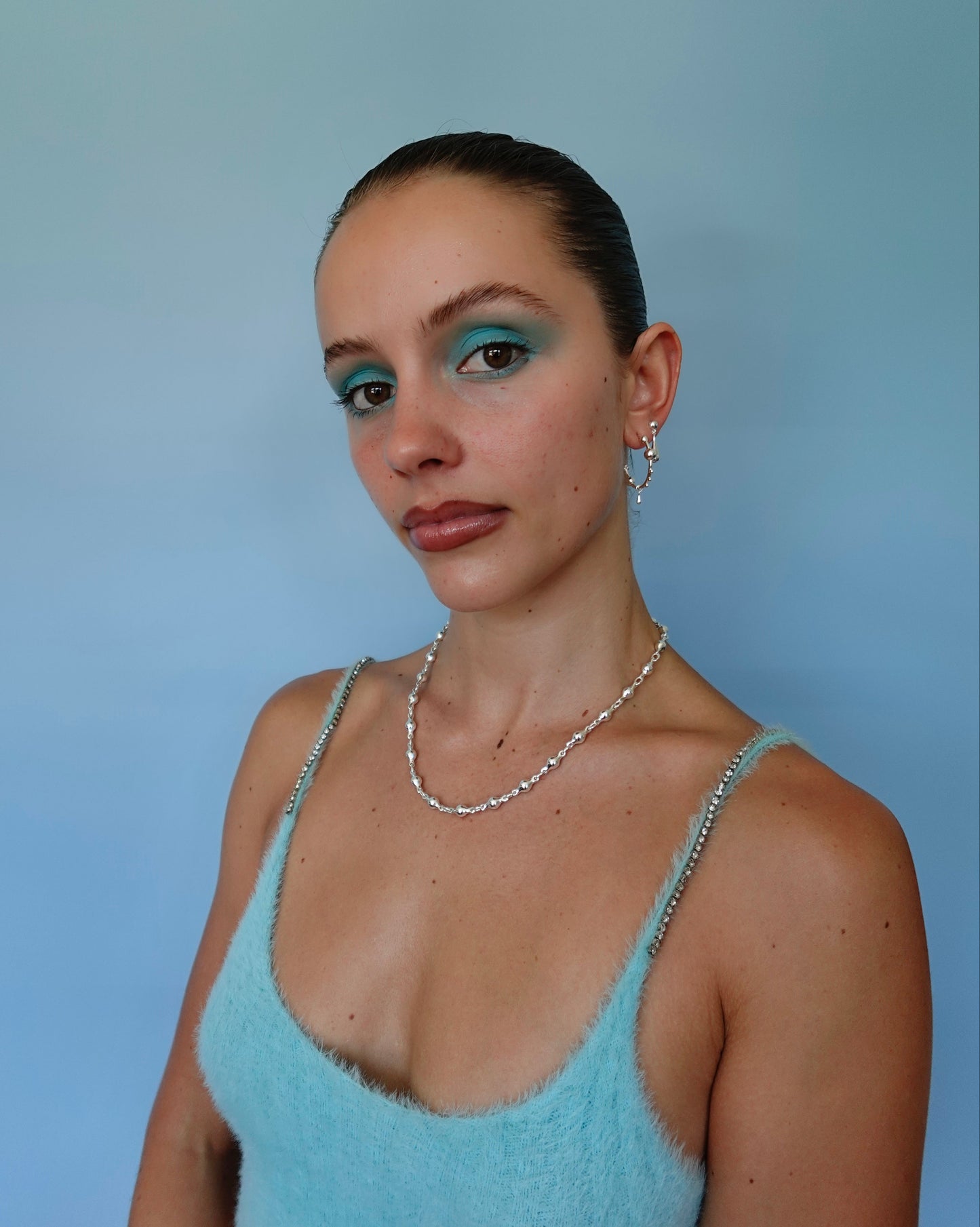 Bubble Silver Necklace