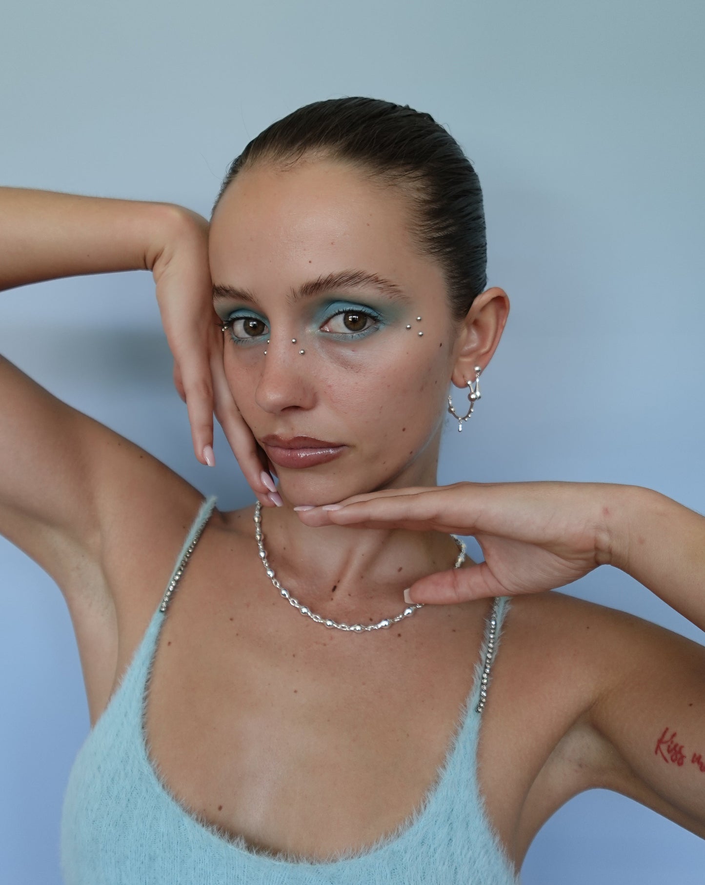 Bubble Silver Necklace