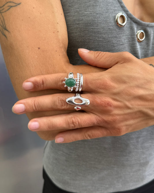 Clover Silver Ring