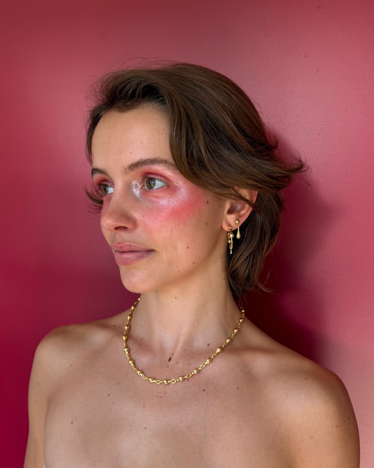 Bubble Gold Necklace