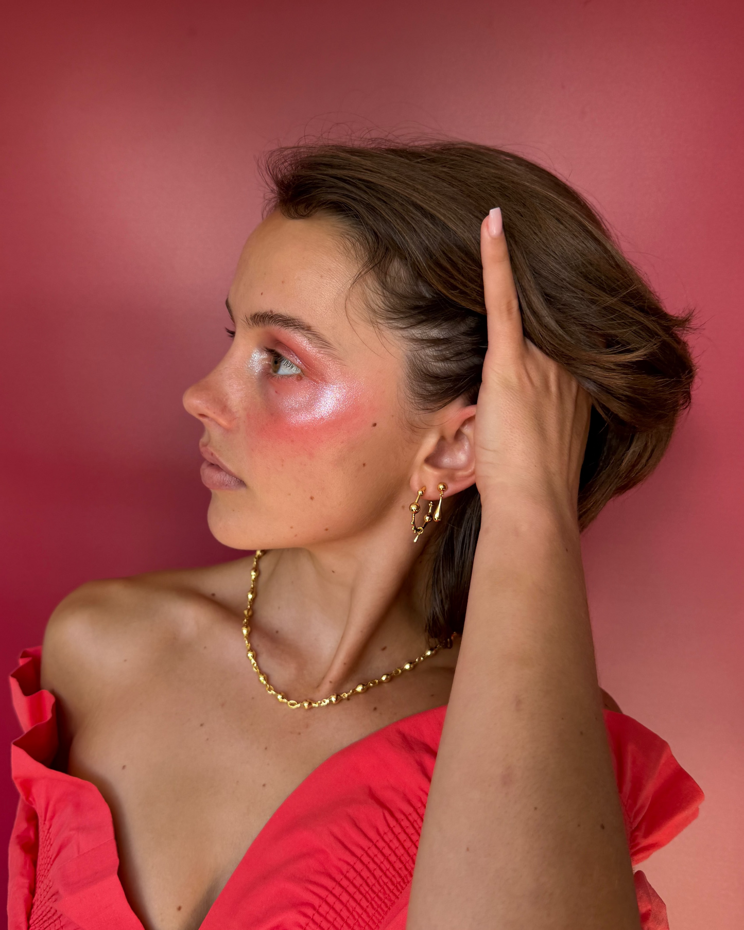 Bubble Gold Necklace