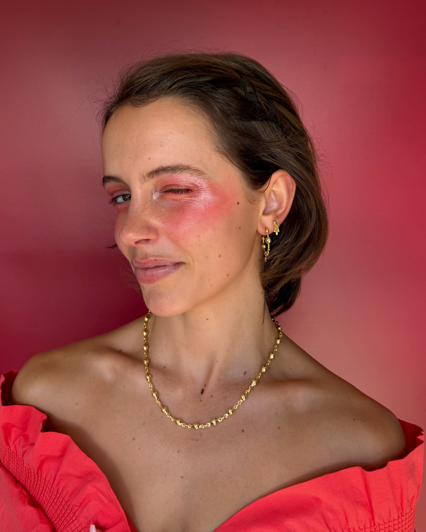 Bubble Gold Necklace