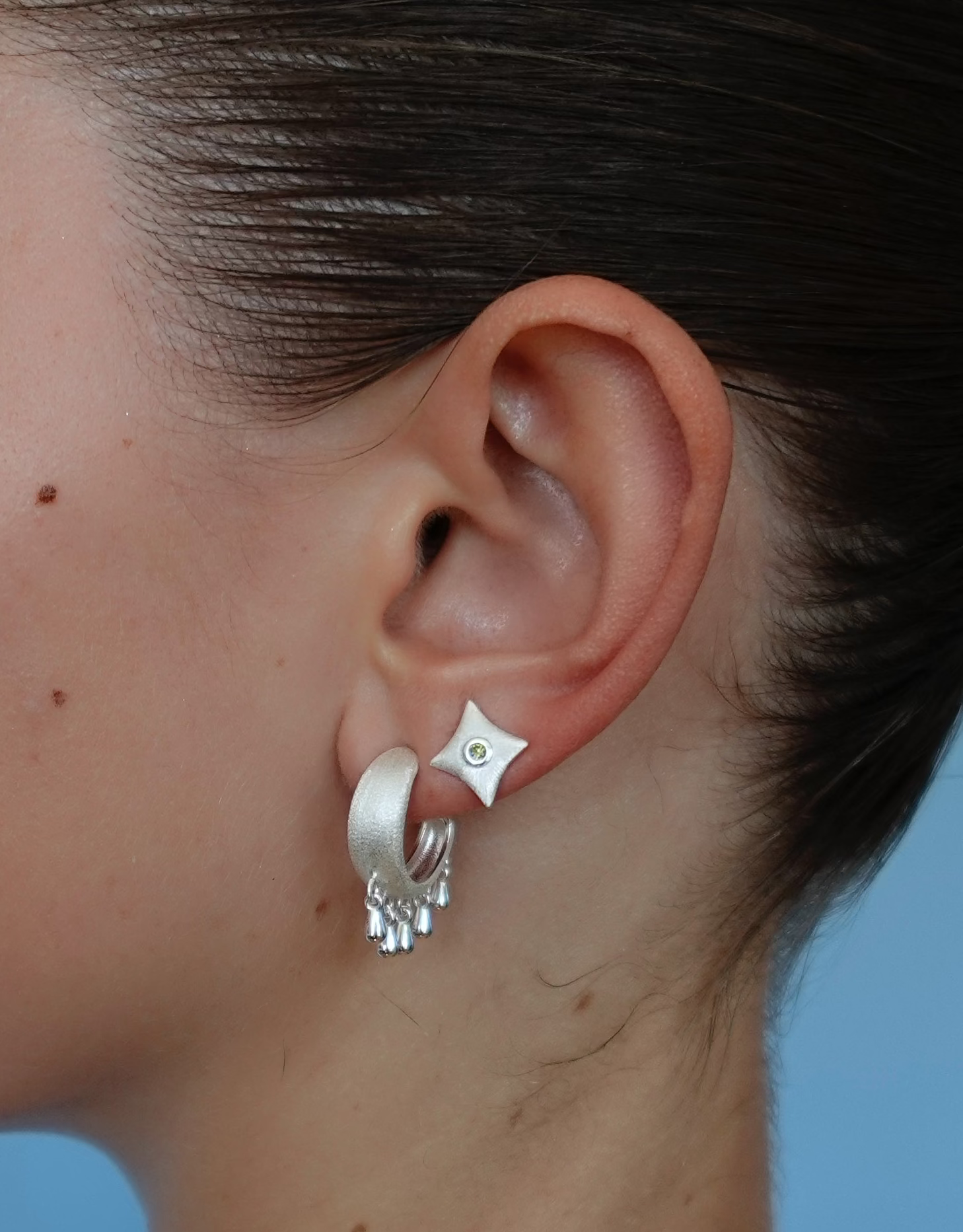 Droplet Silver Earrings
