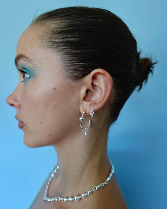 Orbit Silver Earrings