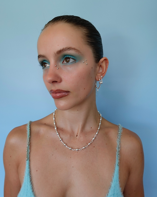 Bubble Silver Necklace