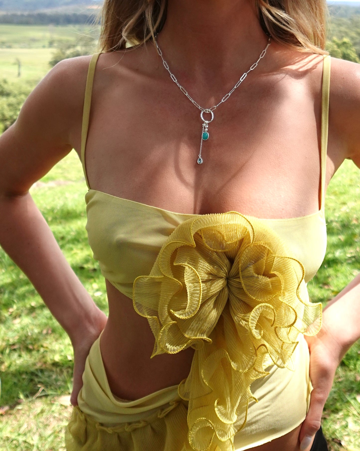 Ophi Silver Necklace