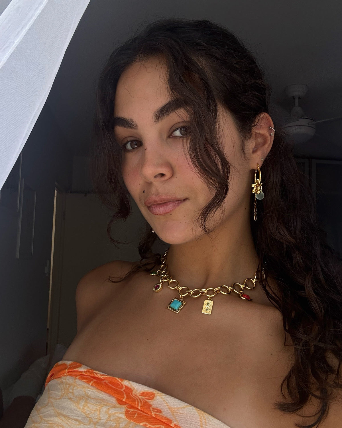 Cielo Gold Earrings