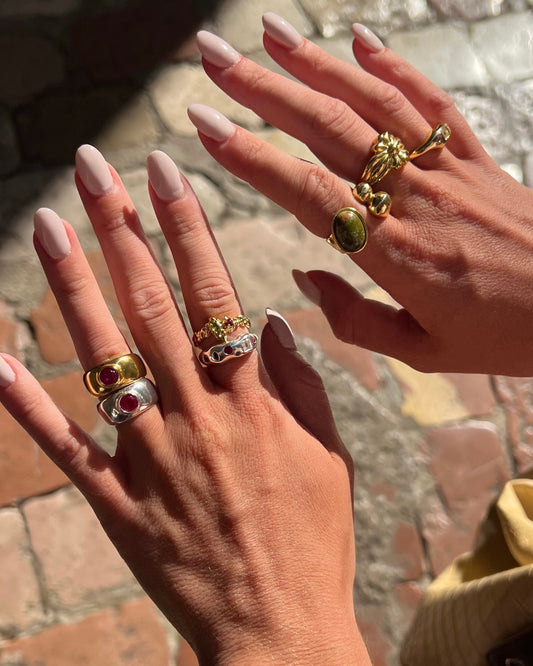 Mosaic Silver Ring