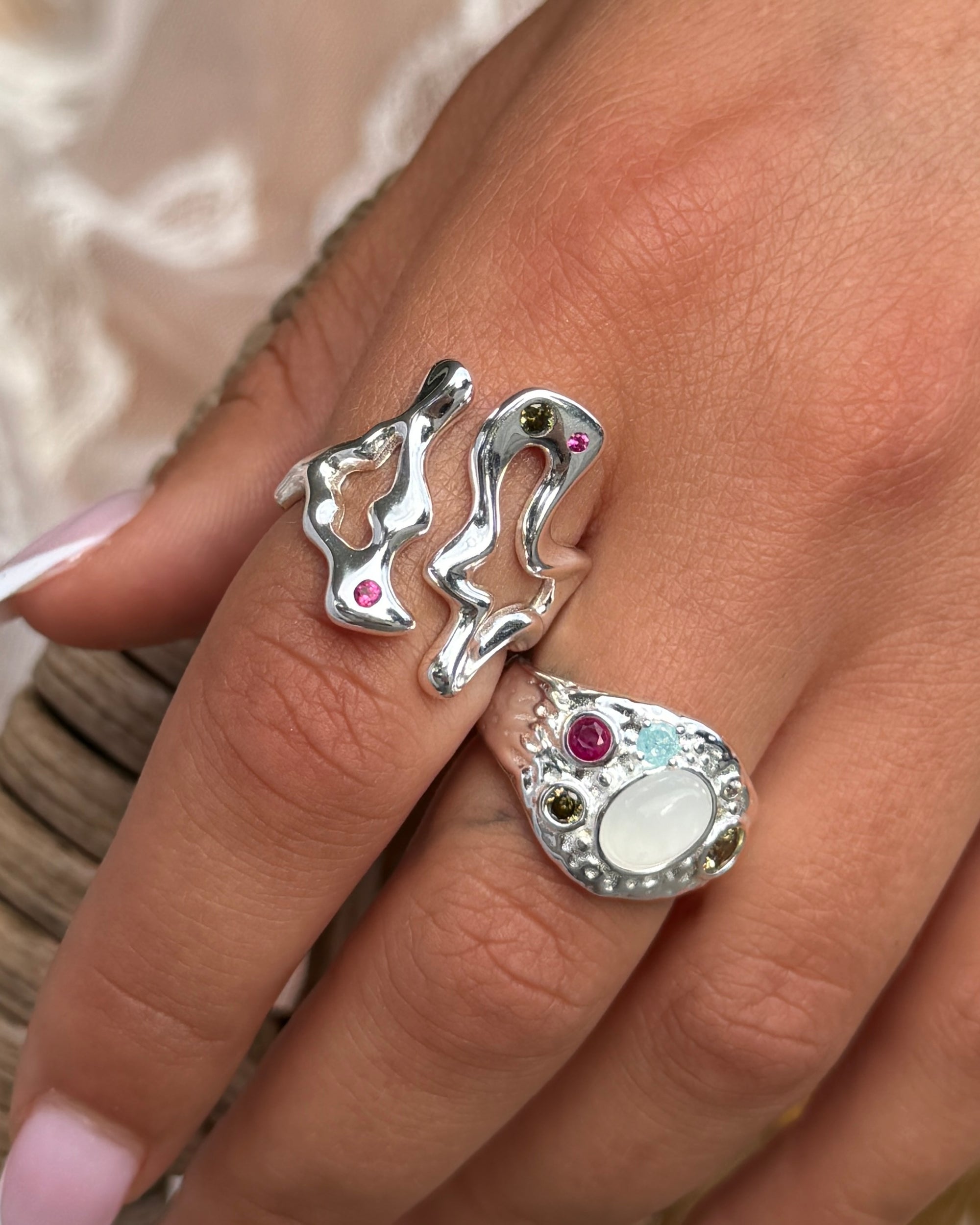 Bubbina Silver Ring
