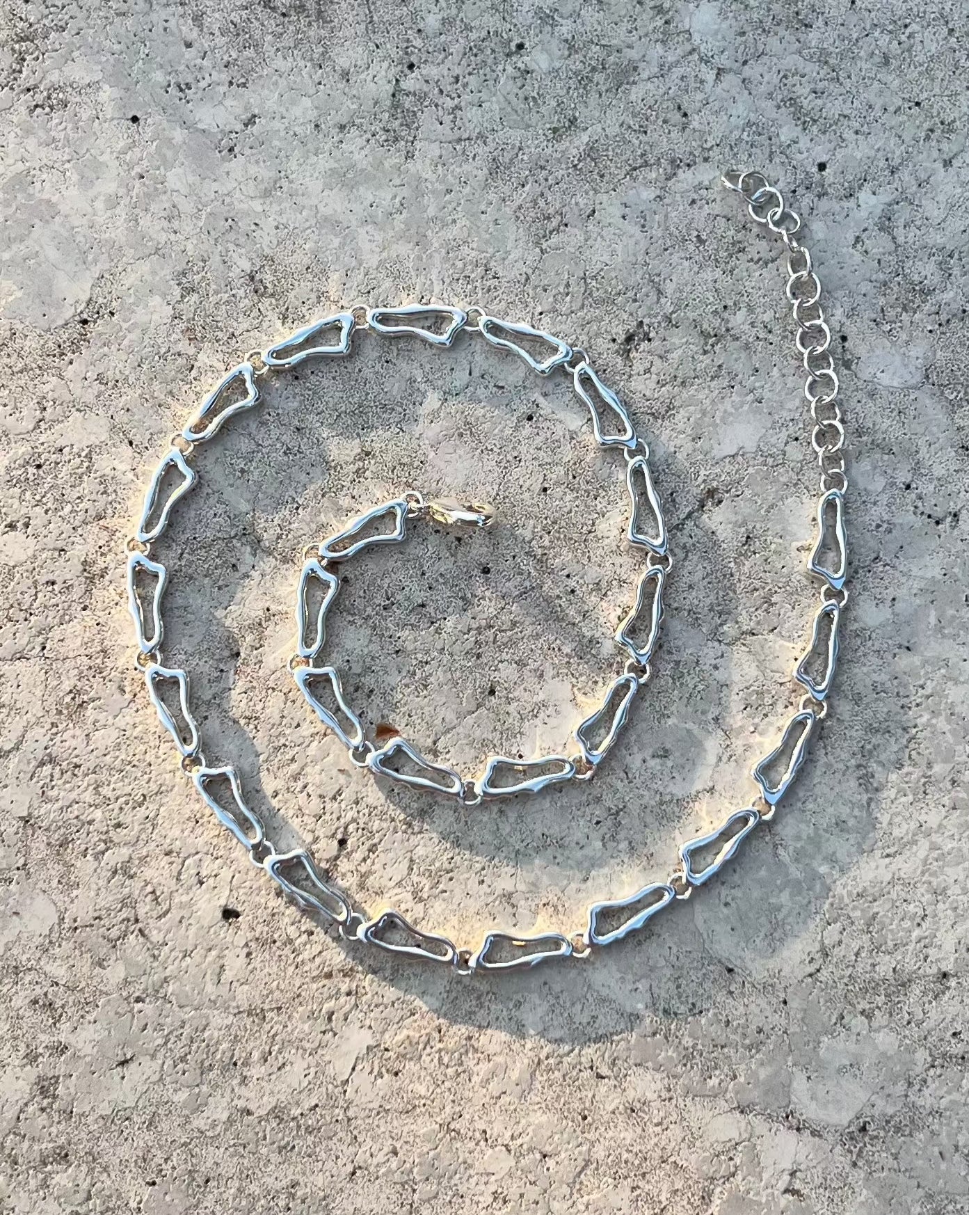 Topography Chain Silver