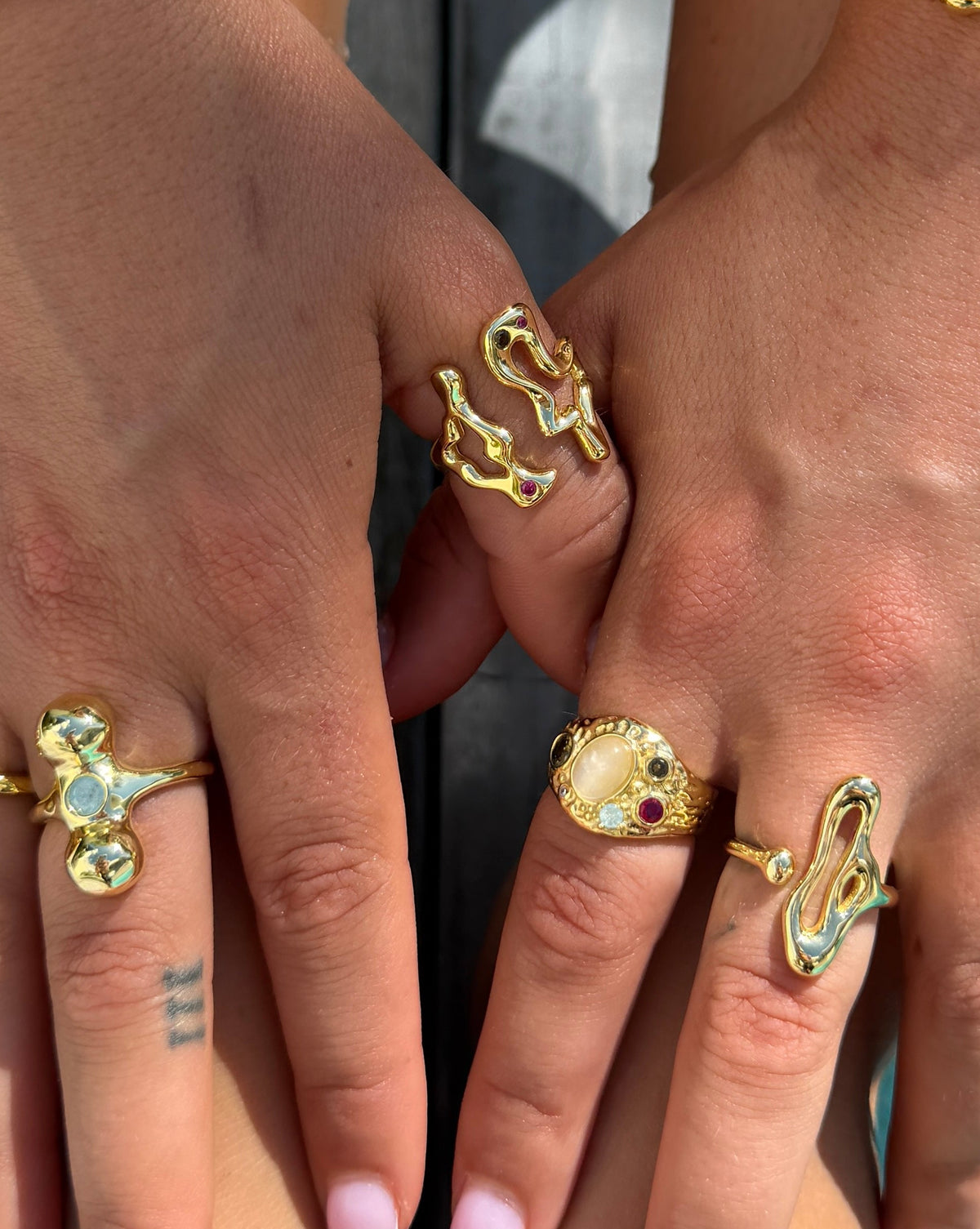 Petal Gold Ring