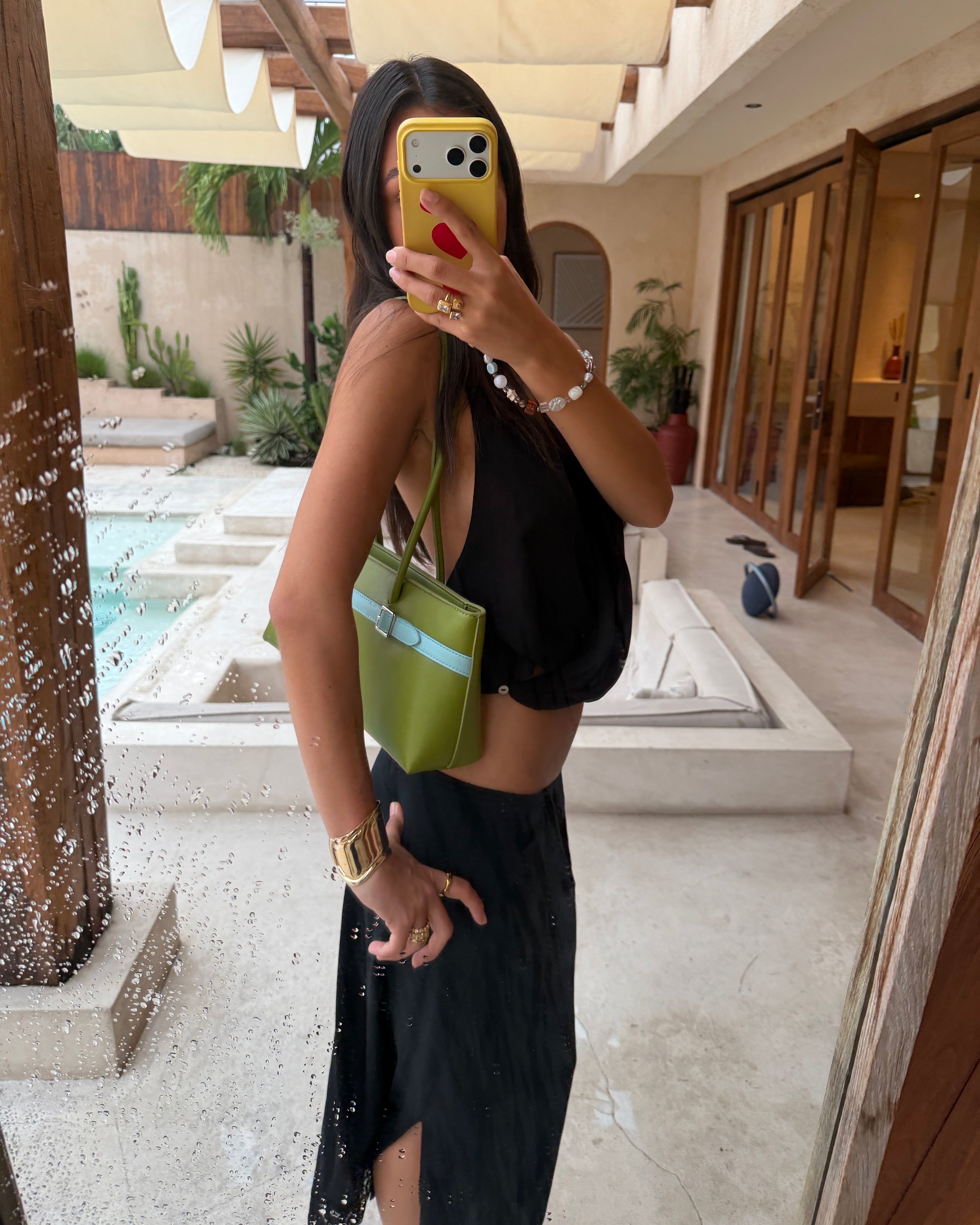 Slimm Green Handbag