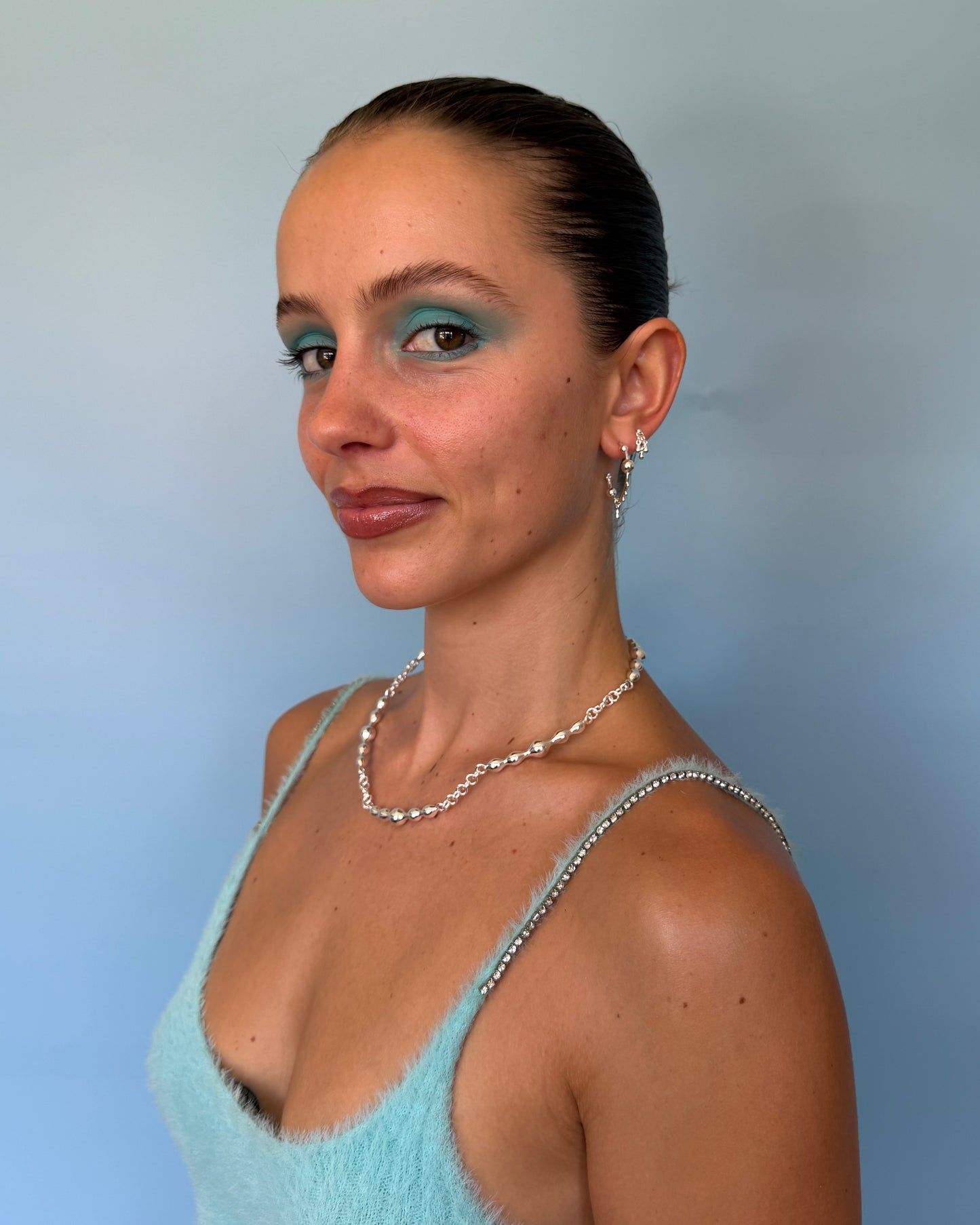 Glossy Silver Necklace