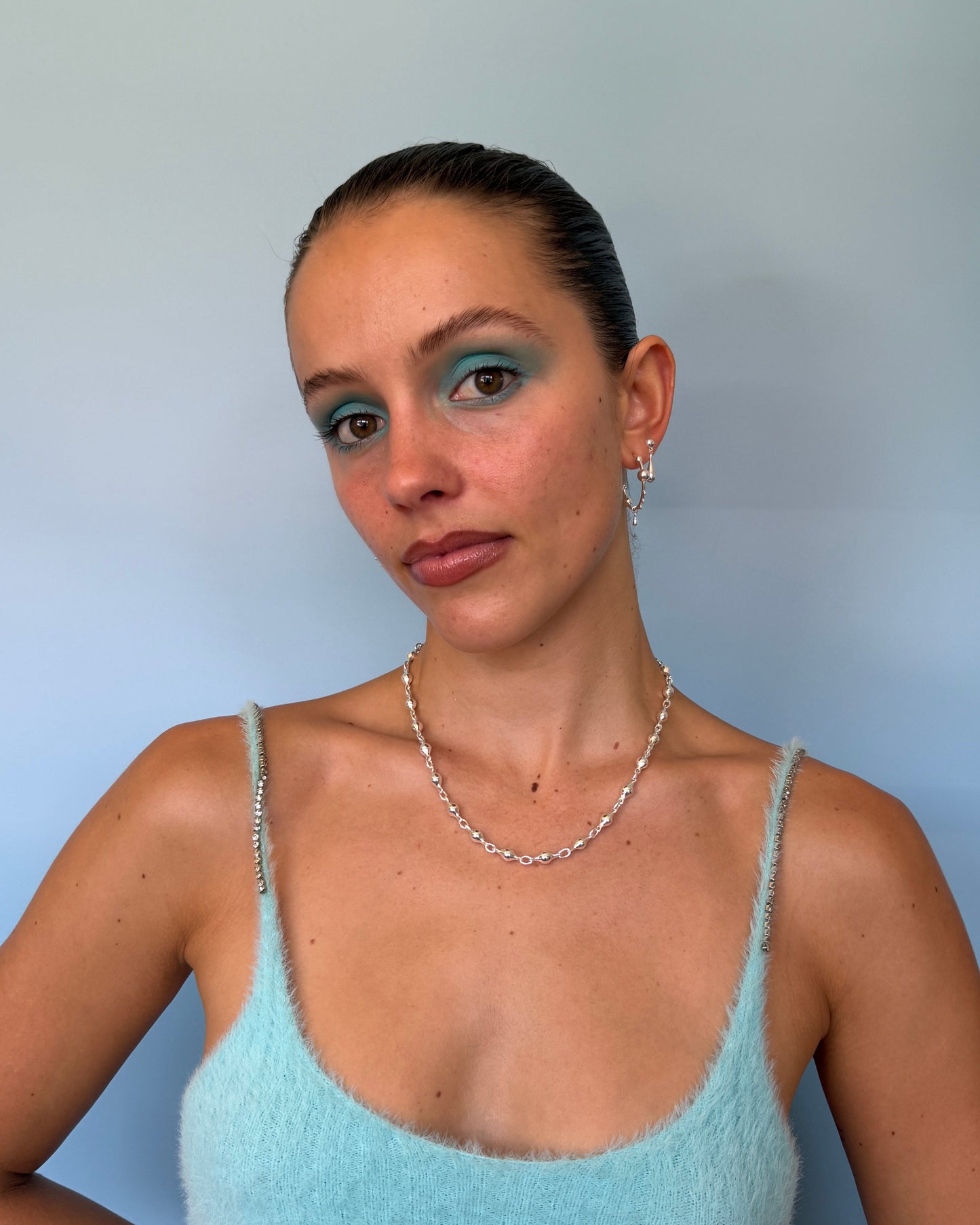 Bubble Silver Necklace