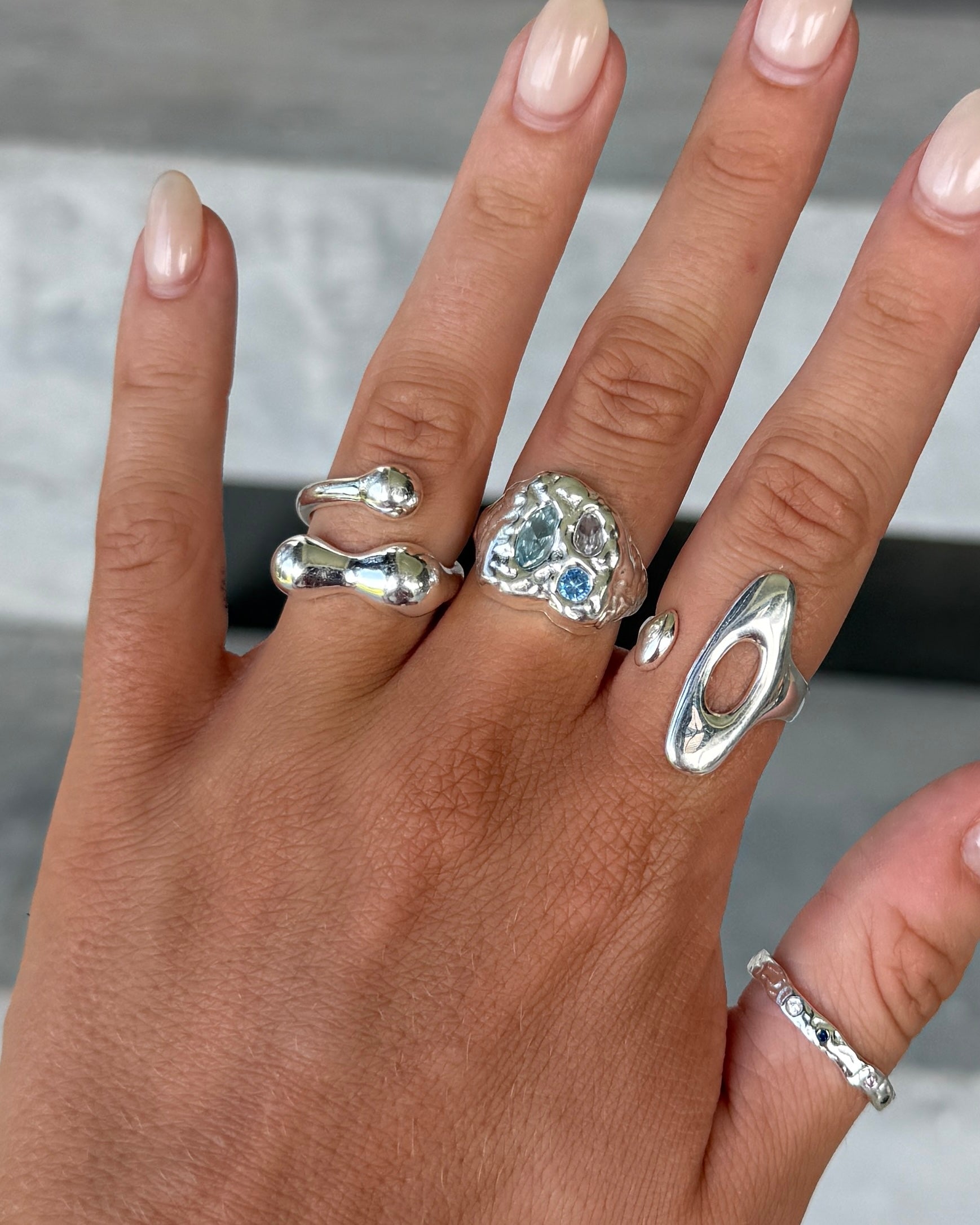 Oralie Silver Ring