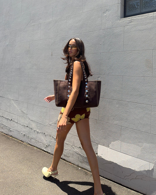 Rubes Dark Choc Handbag