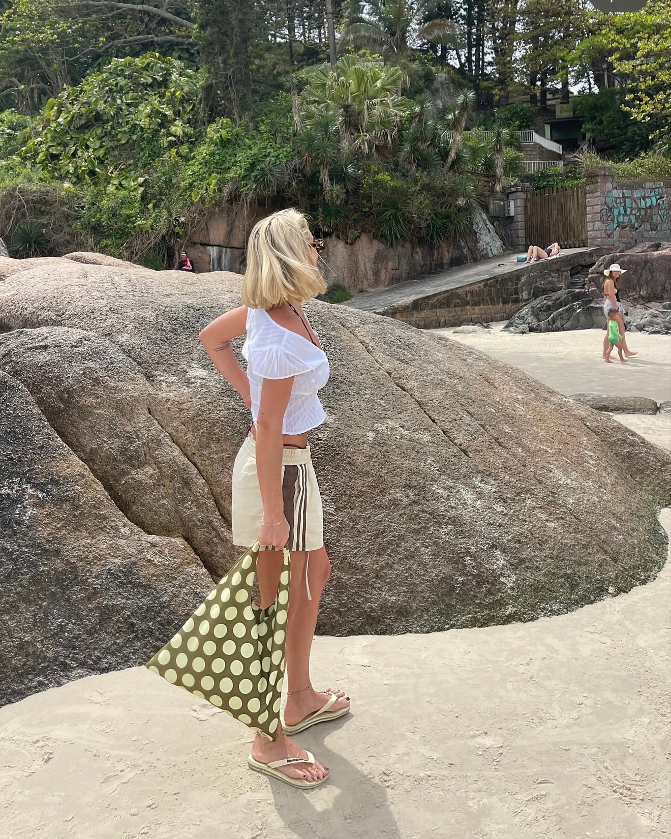 Polka Yellow Handbag