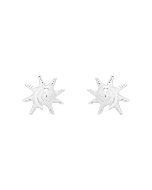 Whelk Small Silver Earrings
